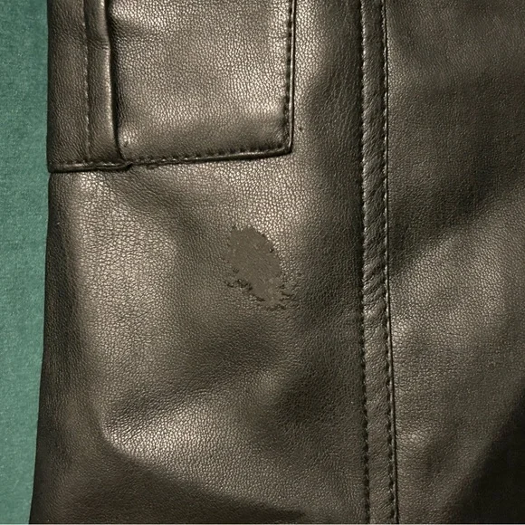 Club Exx Groundwork Cargo Flare Vegan Leather Lace-Up Low Rise Pants DollsKill - Picture 14 of 14